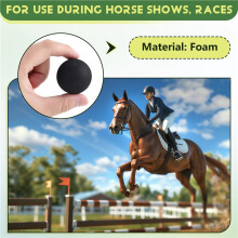 6pcs Equine Ear Plugs for Horses - Black Foam Ear Plugs, Tack and Supplies for Horse Comfort