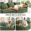 265CM Chenille Sofa 3-Seater Modern Comfy Couch 4