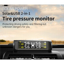 4 Externe Sensoren Autobandenspanningscontrolesysteem Autobandenspanningsmonitor Bandenspanningsalarm Russisch Audio