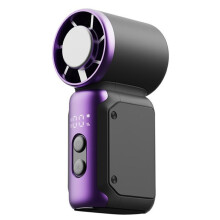 Handheld Fan Portable Fans 100 Wind Speed Usb Rechargeable Fan with Display Screen High Speed Cold Compress Fan,A