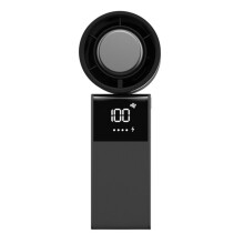 199 Speed Folding High Speed Fan Digital Display USB Charging Turbine Handheld Fan Ice Compress Small Steel Cannon Fan