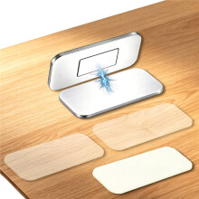 Magnetic Cabinet Door Catch, No Drill Adhesive Magnets with Soft Pad, Ultra Thin Quiet Close Anti-Scratch
