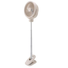 Clip Desk Fan, Portable Telescopic Floor Fan, 4 Speeds with LED Light, Oscillating Desk Clip Fan,USB Rechargeable