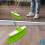 Soft Indoor Broom Green Stainless Steel Handle 8