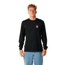 (M, Black) Rip Curl Mens Streamline Badge Long Sleeve T-Shirt