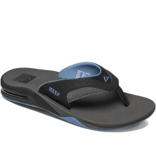 (12 UK, Grey/Light Blue) Reef Mens Fanning Pool Beach Holiday Flip Flops Thongs Sandals