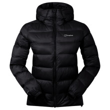 (UK 14, Jet Black) Berghaus Womens Ewden Hydroloft Water Resistant Lightweight Jacket