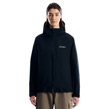 (UK 8, Jet Black) Berghaus Womens Kielder Waterproof Breathable Versatile Coat Jacket