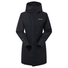 (UK 14, Jet Black) Berghaus Womens Hinderwick Waterproof Warm Breathable Hydroloft Jacket