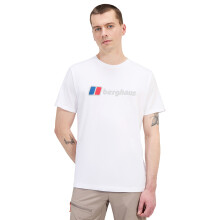 (XL, Pure White) Berghaus Mens Front and Back Cotton Logo Graphic Comfy Classic T-Shirt