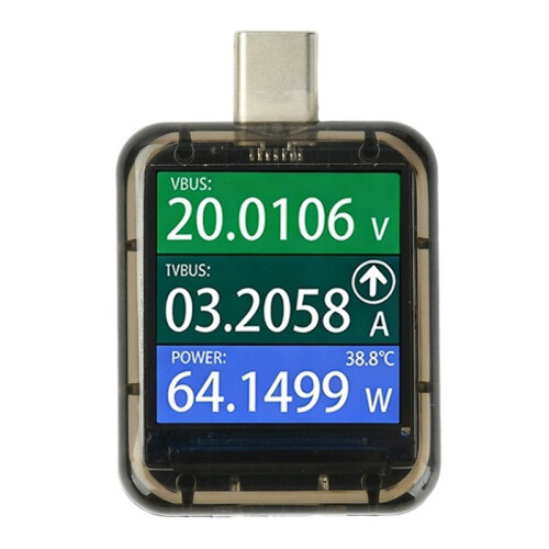 Type-C Power Meter Voltmeter Current Charging Power Detector DC4.5-48V 6A Battery Tester Fast Charge Detection Trigger