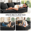 265CM Chenille Sofa 3-Seater Modern Comfy Couch 3