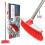 Soft Indoor Broom Red Stainless Steel Handle 12
