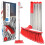Soft Indoor Broom Red Stainless Steel Handle 1