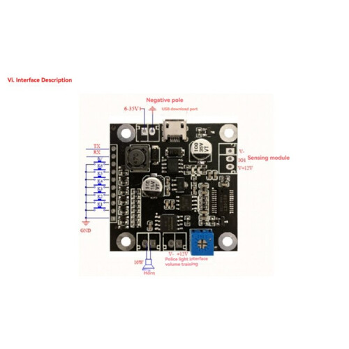 1PCS JRM910 Stem Aankondigingsmodule Controle Opneembare Stem Synthesemodule Aangepaste Stemuitzending IC