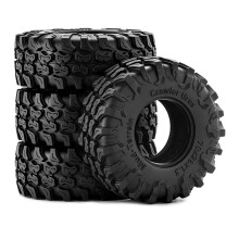 4 Stück RC Crawler Reifen 1,3 Zoll RC Auto Reifen Beadlock Räder Felgen für 1/18 TRX4M SCX24 FMS Ascent-18