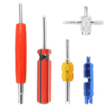 5-Piece Car Tire Valve Core Removal Tool Set - Valve Stem Wrench and Screwdriver Kit for Tire Valve Maintenance