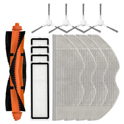 Compatible Compatible with  S40C E101 Robot Vacuum Accessory Kit Main Side Brush and HEPA Filter Replacement 13pcs