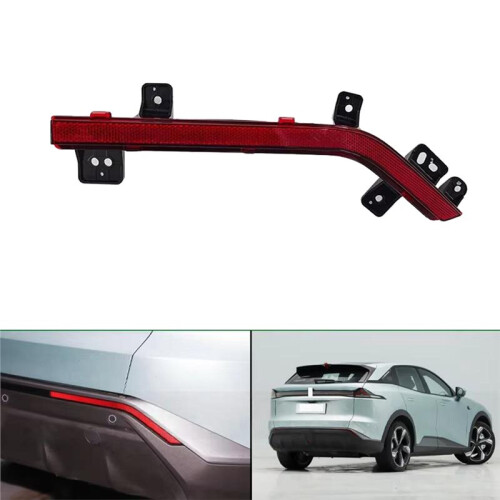 1Pair Car Rear Bumper Light Reflector Strip for  Deepal S7 S07 2023-2024 Warning Lamp Reflector Reversing Light
