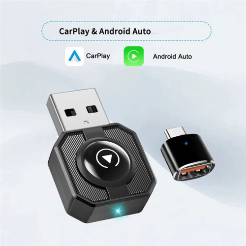 2-in-1 Wireless CarPlay Android Auto Adapter Car AI Box, Wireless Plug and  Adapter for IOS/Android Auto Multimedia 1