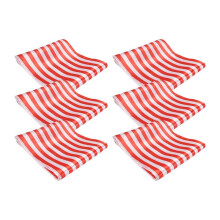 18 Pieces Striped Table Runner Wedding Polyester Table Decor Red White Striped Design Tablecloth Decor 12 X 108 Inch