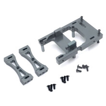 Metal Servo Mount Bracket Crossbeam Set för WPL C14 C24 B14 B24 MN D90 MN99S RC Car Upgrades Delar TillbehöR,3
