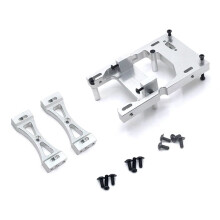 Metal Servo Mount Bracket Crossbeam Set för WPL C14 C24 B14 B24 MN D90 MN99S RC Car Upgrades Delar TillbehöR,2