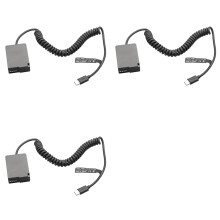 3X DMW-BLC12 Batería Ficticia DMW-DCC8 PD USB-C Acoplador para GX8 FZ1000 FZ300 FZ200 G6 G7 G80 G81 G85 G95 G99 FZ2000