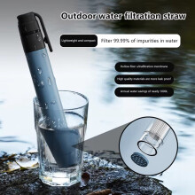 2X Portable Water Filter Straw, Emergency  Filtration System for Camping, Hiking, Outdoor Activities, Water Purifier