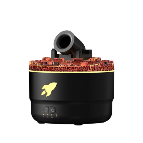 2X Simulated Artillery Fire Essential Oil Diffuser Aromatherapy Air Humidifier,A 1