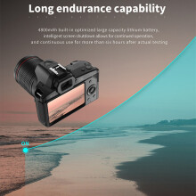 2st D5 6400Megapixel HD WiFi Digitale Videocamera 4K Dual Lens Camcorder met Display 16X Zoom DSLR Camera Geen Geheugenkaart
