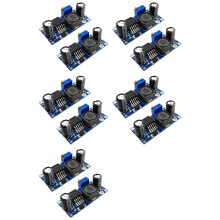10 Stuks LM2596S-ADJ 3-40V - Verstelbare Step-Down Spanningsregelaar Powers Module Board 3A Buck Converter Blauw-Zwart