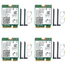 4X 9560NGW Wifi-Kaart+8XAntenne 1730Mbps Draadloos AC 9560 2.4G+5G BT 5.0 802.11Ac M.2 CNVI 9560NGW Draadloze Adapter