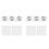 6PCS Wireless Light Wall  RF 433Mhz Relay Receiver with 2x 3Gang Panel  LED Remote Control for LED Lamp 1