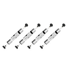 4X 2 in 1 Salt and Pepper Grinder Set,Stainless Steel Salt Grinder with Adjustable Ceramic Rotor, Pepper Mill Shaker