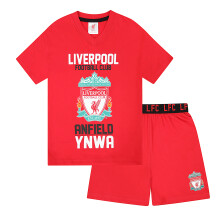 Liverpool FC Official Football Gift Boys Short Pyjamas Red 6-7 Years