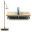 Wire Deck Scrub Brush Metal Bristle Moss Remover 11
