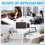 2X Ultra-Thin Silent Wireless  Keyboard and Mouse Set Suitable for Tablet Notebook  Keyboard Black 8
