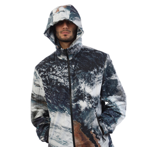 Diesel (S, Black) Diesel Mens Earth Hooded Bomber Jacket 2