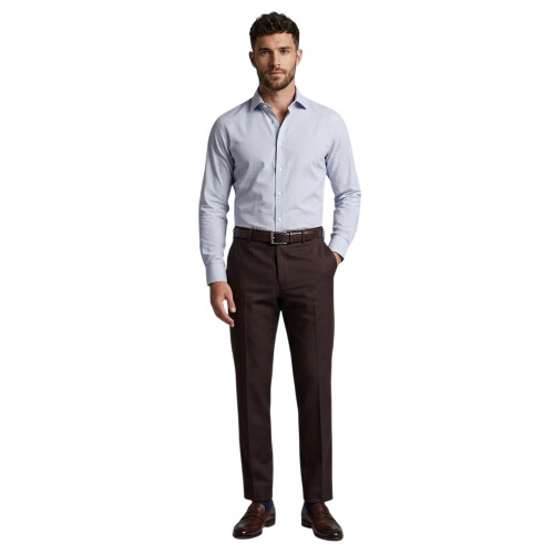 Ted Baker (44R, Burgundy) Ted Baker Mens Regular Formal Trousers 2