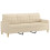 VidaXL vidaXL 2-tlg. Sofagarnitur mit Kissen Creme Stoff 4