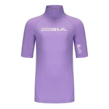 (11-12 Years, Purple) Gul Childrens/Kids Short-Sleeved Rash Guard