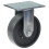 Parnells 150mm fixed castor with grey cast iron wheel 1