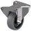 Parnells 80mm stainless steel fixed castor with grey electrically conductive thermoplasti 1