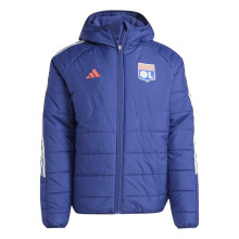 (XXL, Indigo) Adidas Mens Olympique Lyonnais Full Zip Snug Fit Jacket