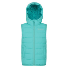 (7-8 Years, Blue) Mountain Warehouse Childrens/Kids Rocko Water Resistant Hooded Sleeveless Body Warmer