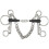 (4.5in, Silver/Black) Equirubber Equikind+ Peanut Link Horse Pelham Bit 1
