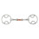 Shires Copper Lozenge Horse Bevel Bit 1