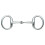 (4.5in, Silver) Shires Jointed Horse Eggbutt Snaffle Bit 1