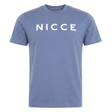 (Medium, Elementblau) Nicce - Nicce - Herren DENNO Baumwoll T-Shirt Kurzarm Freizeitshirt